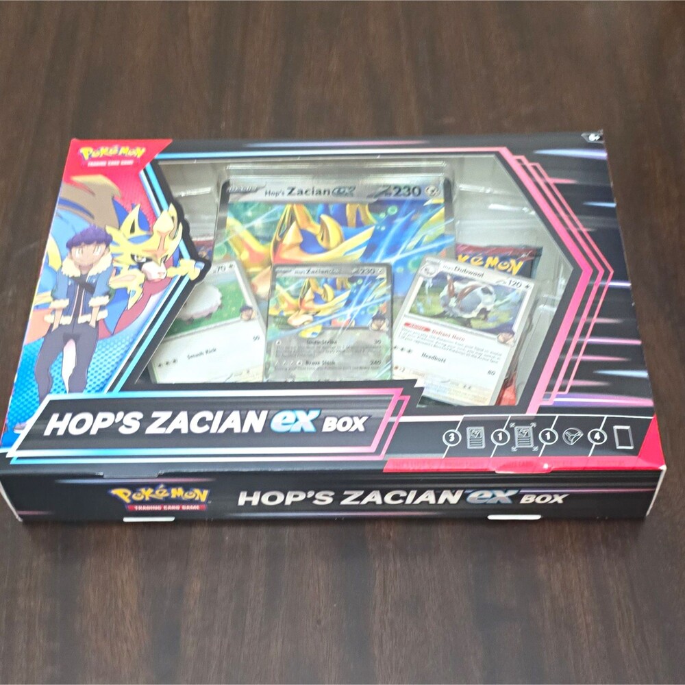 Pokemon TCG Hop's Zacian ex Box - 3 Cards Promo Holo, English